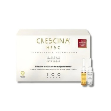 CRESCINA TTT COMPLET (ANTI CHUTE+REPOUSSE) 500 FEMME 10 +10 AMPOULES