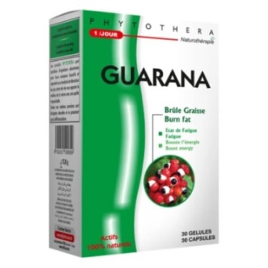PHYTOTHERA GUARANA 30 GÉLULES PHYTOTHERA GUARANA 30 GÉLULES