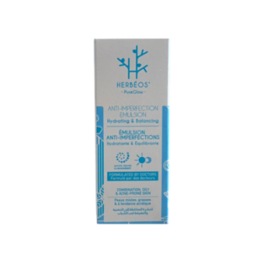 HERBEOS PURE GLOW EMULISION HYDRATANTE ANTI IMPERFECTIONS 40ML HERBEOS PURE GLOW EMULISION HYDRATANTE ANTI IMPERFECTIONS 40ML