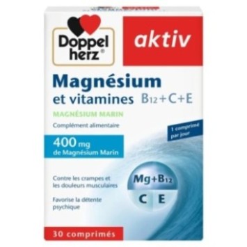 AKTIV MAGNÉSIUM ET VITAMINES B12+C+E 60 CAPSULES