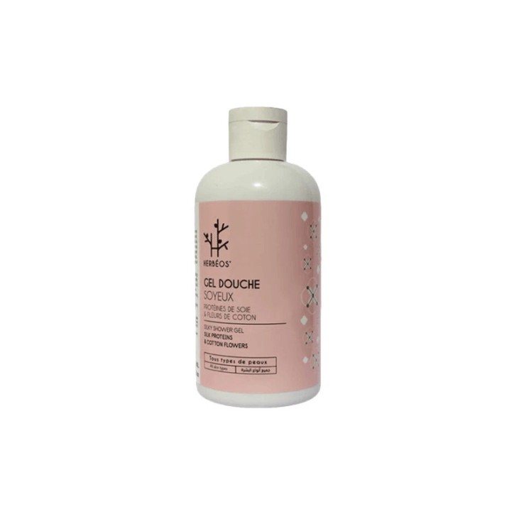 HERBEOS GEL DOUCHE PROTEINES DE SOIE ET FLEUR DE COTON 250ML