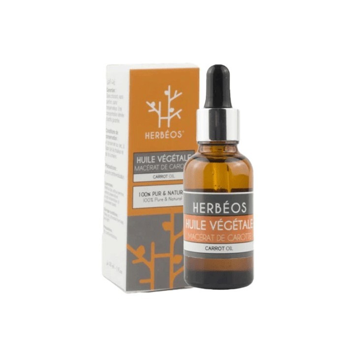HERBEOS HUILE VEGETALE MACERAT DE CAROTTE 30ML