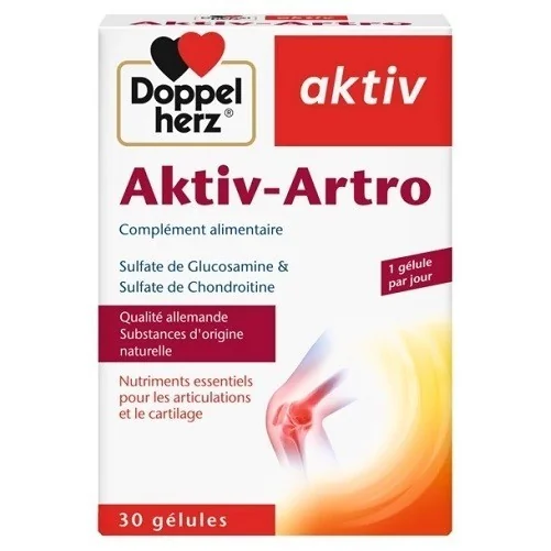 AKTIV ARTRO GLUCOSAMINE + CHONDROÏTINE 30 COMPRIMÉS