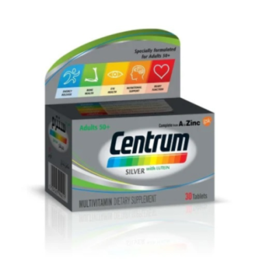 CENTRUM SILVER ADULTS 50+ MULTIVITAMIN 30 TABLETS CENTRUM SILVER ADULTS 50+ MULTIVITAMIN 30 TABLETS