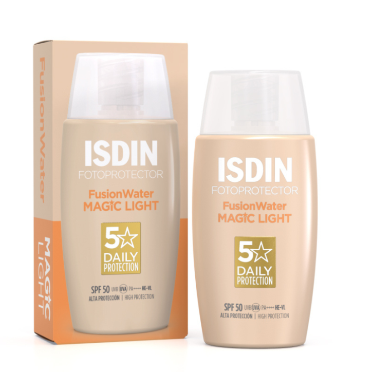 ISDIN PHOTOPROTECTION ECRAN SOLAIRE FUSION WATER TEINTEE LIGHT SPF50+ 50ML
