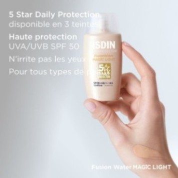 ISDIN PHOTOPROTECTION ECRAN SOLAIRE FUSION WATER TEINTEE LIGHT SPF50+ 50ML