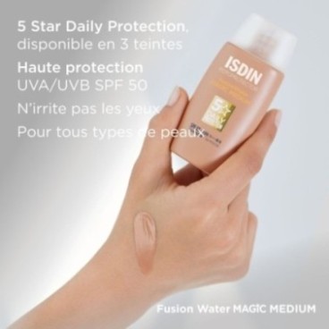 ISDIN PHOTOPROTECTION ECRAN SOLAIRE FUSION WATER MAGIC MEDIUM SPF50+ 50ML