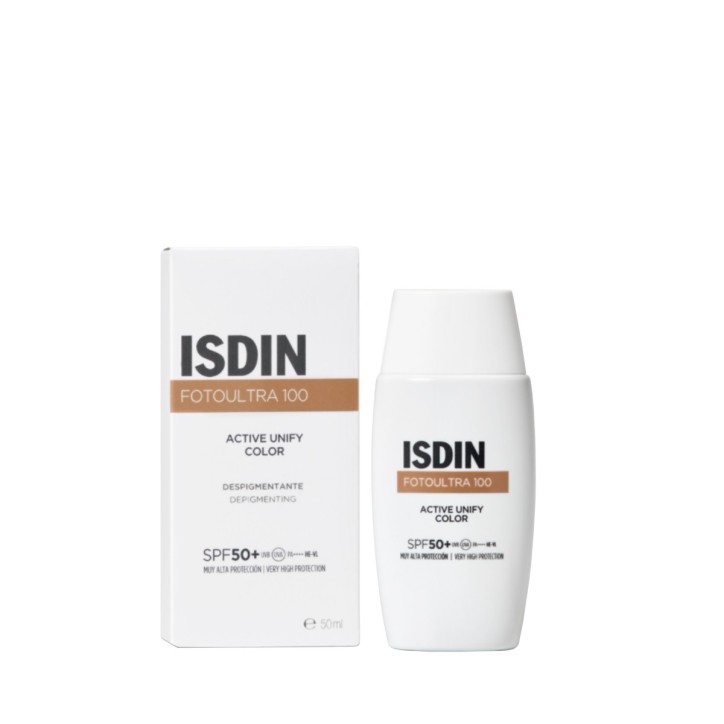 ISDIN PHOTOPROTECTION ECRAN SOLAIRE ACTIVE UNIFY FUSION FLUIDE TEINTEE SPF50+ 50ML