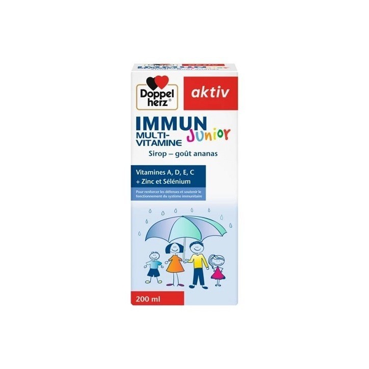 AKTIV IMMUN JUNIOR MULTIVITAMINES SIROP 200 ML