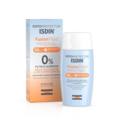 ISDIN ÉCRAN SOLAIRE FUSION FLUIDE MINÉRAL SPF 50+ 50 ML ISDIN ÉCRAN SOLAIRE FUSION FLUIDE MINÉRAL SPF 50+ 50 ML