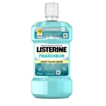 LISTERINE FRAÎCHEUR GOÛT PLUS LÉGER BAIN DE BOUCHE 250 ML