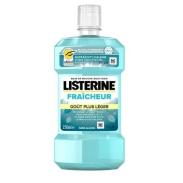 LISTERINE FRAÎCHEUR GOÛT PLUS LÉGER BAIN DE BOUCHE 250 ML LISTERINE FRAÎCHEUR GOÛT PLUS LÉGER BAIN DE BOUCHE 250 ML