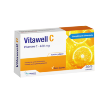 POLYPHARMA VITAWELL C VITAMINE C 480 MG 30 COMPRIMES