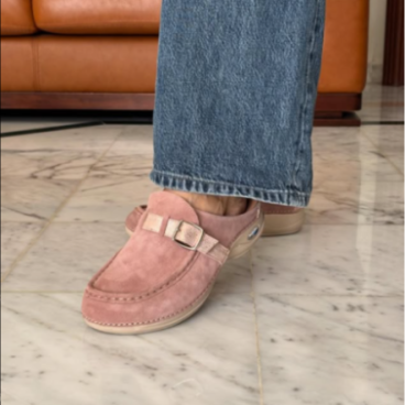 ORTHOLITE SABOT ORTHOPÉDIQUE FEMME FE02 ROSE DAIM