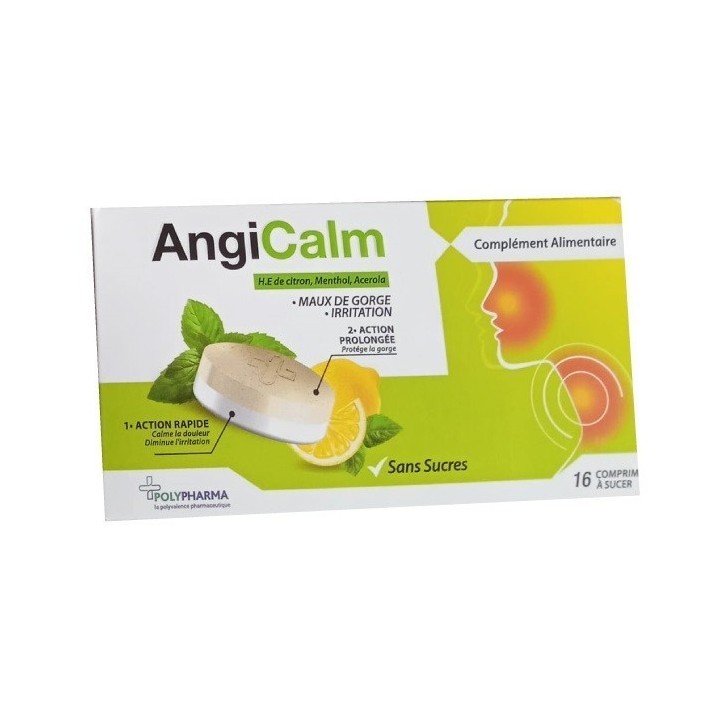 ANGICALM CITRON 16 COMPRIMER A SUCER