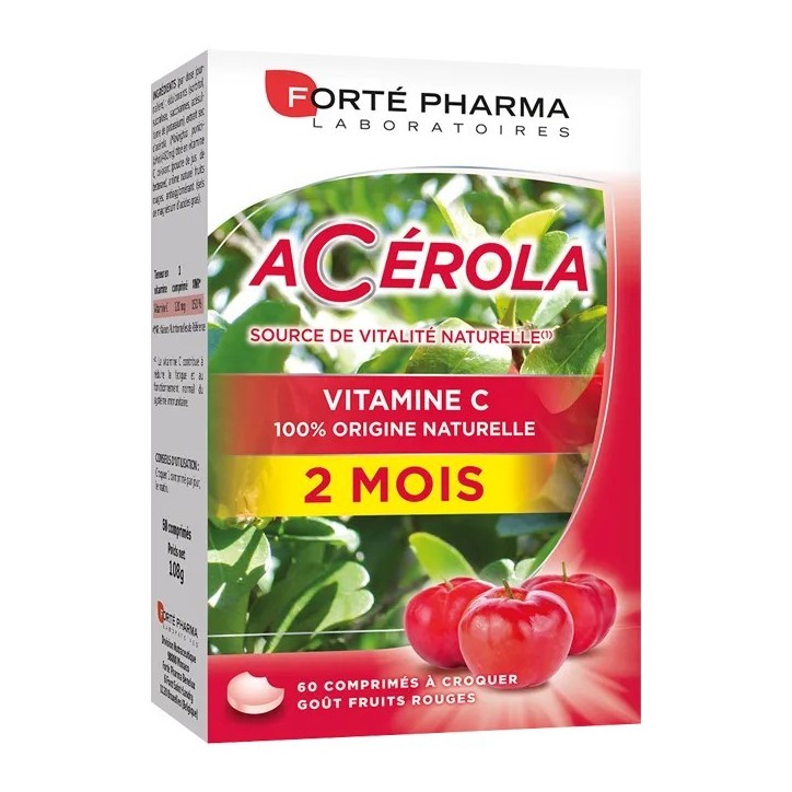 FORTÉ PHARMA ACÉROLA 60 COMPRIMÉS À CROQUER
