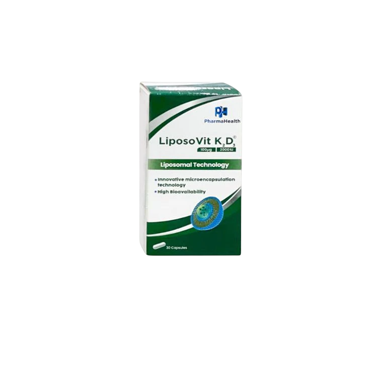 PHARMAHEALTH LIPOSOVIT K2 D3 30 GÉLULES