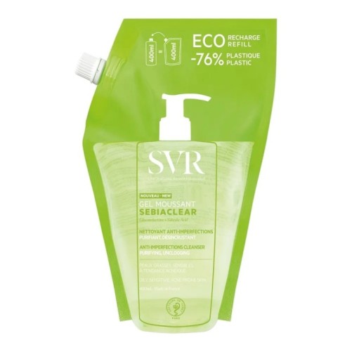SVR SEBIACLEAR GEL MOUSSANT ECO RECHARGE 400ML