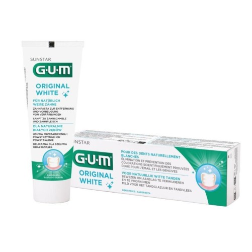 GUM ORIGINAL WHITE DENTIFRICE BLANCHEUR 75ML