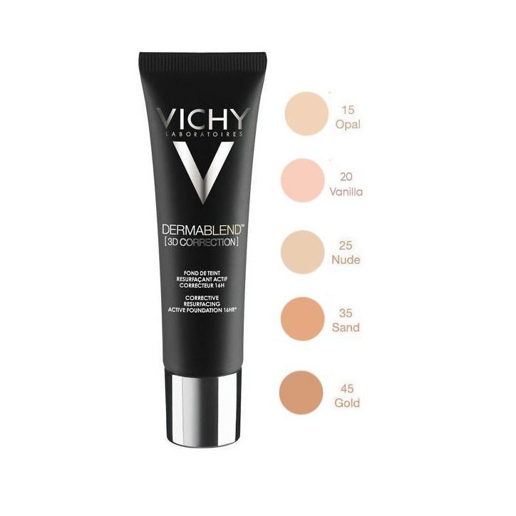 VICHY DERMABLEND 3D FOND DE TEINT PEAUX ACNEIQUES SPF25 30ML