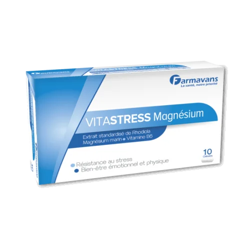 FARMAVANS VITASTRESS MAGNÉSIUM 10 GÉLULES