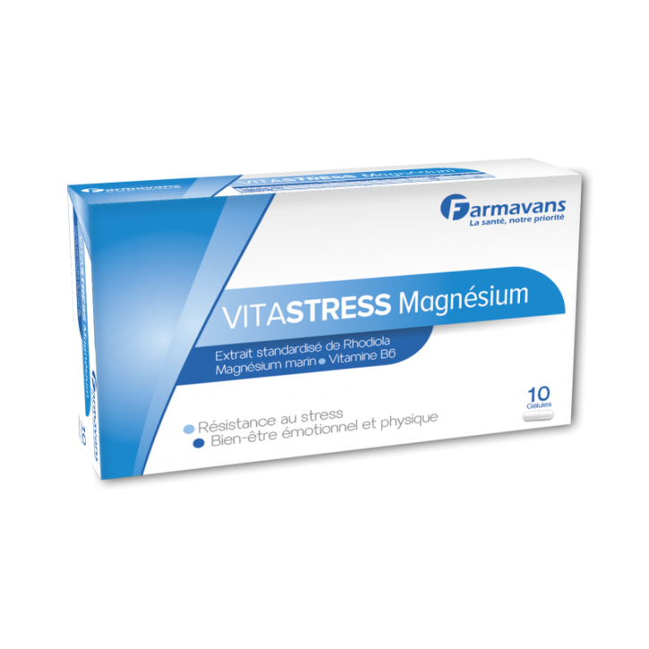 FARMAVANS VITASTRESS MAGNÉSIUM 10 GÉLULES