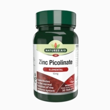 NATURES AID ZINC PICOLINATE 15MG 30 COMPRIMES NATURES AID ZINC PICOLINATE 15MG 30 COMPRIMES