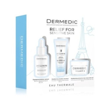 DERMEDIC COFFRET MELUMIN ANTI TACHE PEAU SENSIBLE