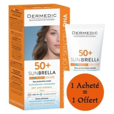 DERMEDIC SUNBRELLA ECRAN SPF50+ PEAUX NORMALES À SECHES 40ML (2EME OFFERT) DERMEDIC SUNBRELLA ECRAN SPF50+ PEAUX NORMALES À SECHES 40ML (2EME OFFERT)