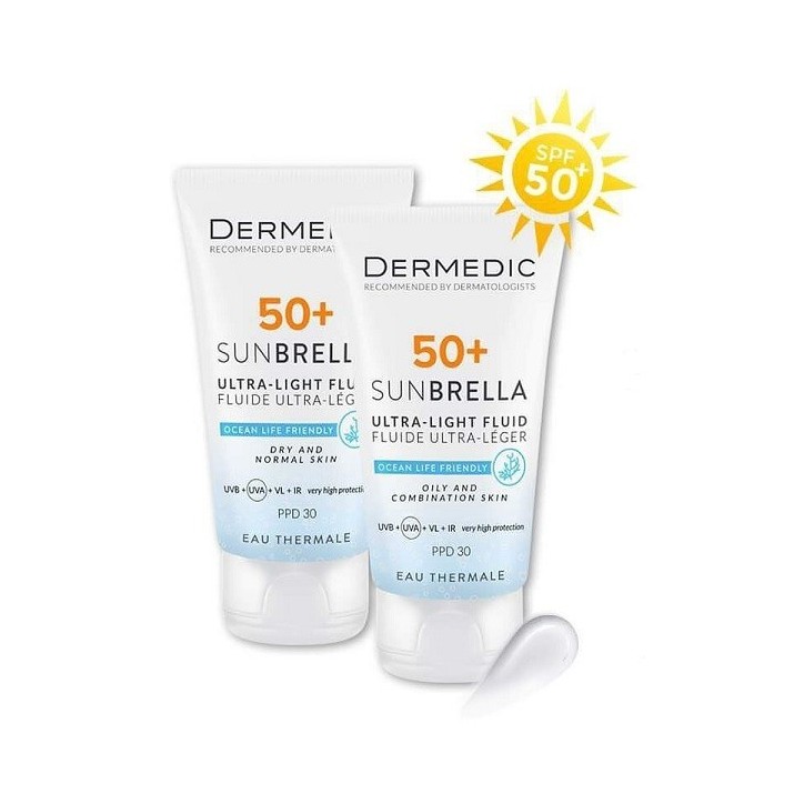 DERMEDIC SUNBRELLA ECRAN SPPF 50 P MIXTE A GRASSE 50G LOT DE 2