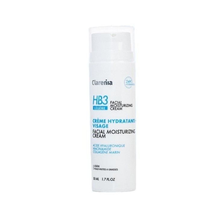 CLARENIA HB3 CREME HYDRATANTE VISAGE LEGERE 50ML