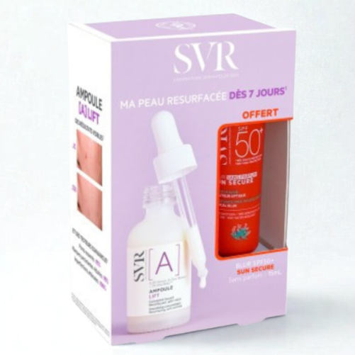 SVR COFFRET [A] AMPOULE LIFT 30ML+SUN SECURE BLUR SANS PARFUM SPF50+ 15ML (OFFERT)