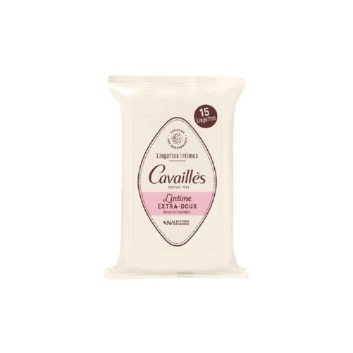 CAVAILLES LINGETTES INTIMES 15 PIECES