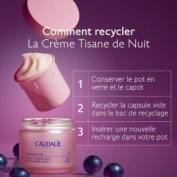 CAUDALIE RESVERATROL-LIFT RECHARGE CRÈME TISANE DE NUIT 50ML
