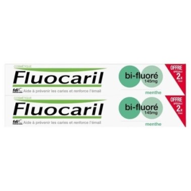 FLUOCARIL DENTIFRICE BI-FLUORÉ MENTHE 145MG 75ML LOT DE 2 FLUOCARIL DENTIFRICE BI-FLUORÉ MENTHE 145MG 75ML LOT DE 2