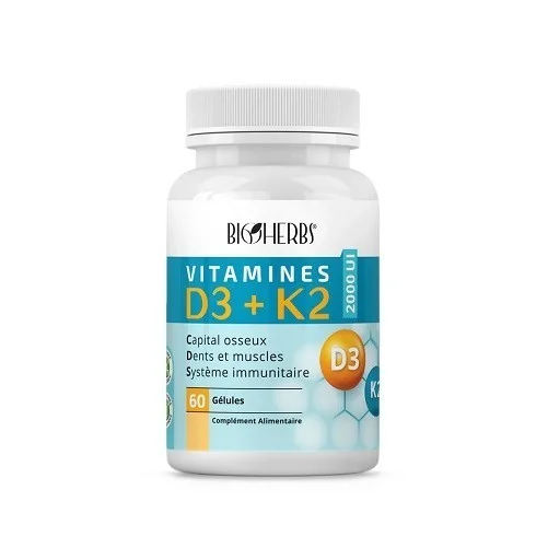 VITAMINES D3+K2 B/60