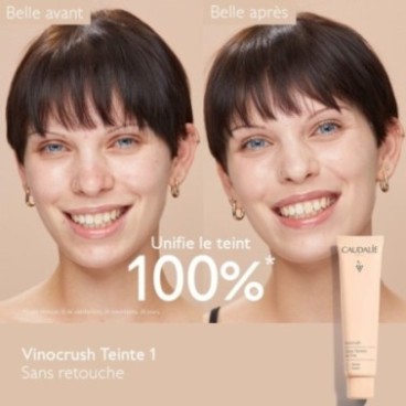 CAUDALIE VINOCRUSH CRÈME TEINTÉE TEINTE 1 30ML