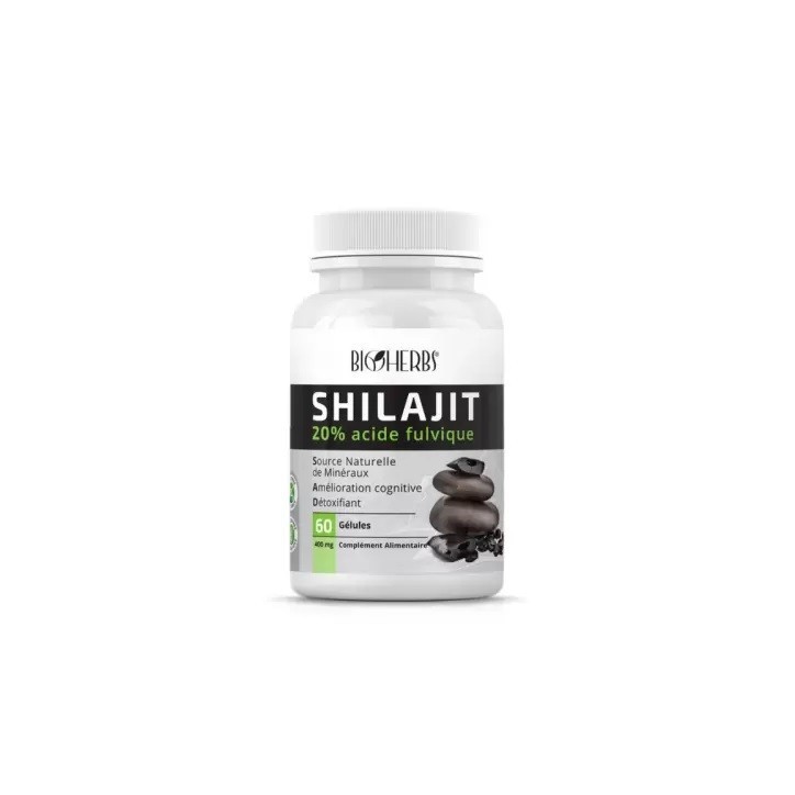 SHILAJIT 20% ACIDE FULVIQUE 60 GÉLULES