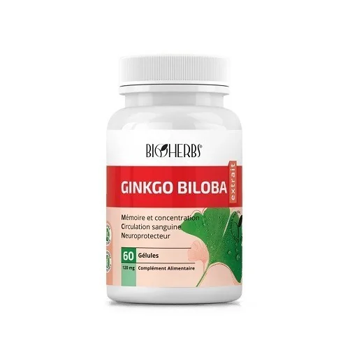 GINKGO BILOBA EXTRAIT 60 GÉLULES