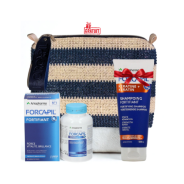 ARKOPHARMA FORCAPIL TROUSSE CHEVEUX ET ONGLES 180 GÉLULES + SHAMPOING FORTIFIANT 200 ML (OFFERT)