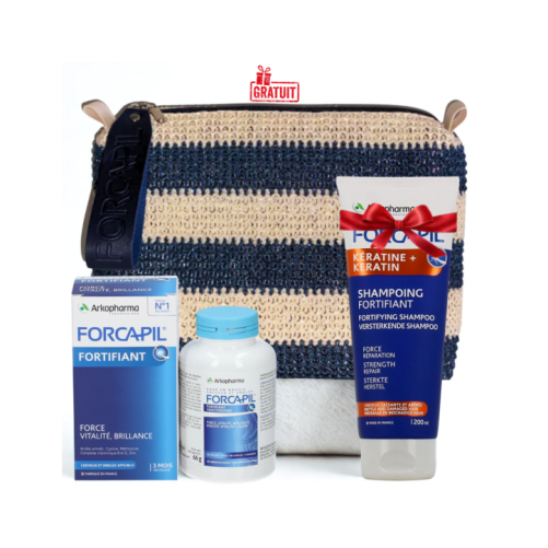 ARKOPHARMA FORCAPIL TROUSSE CHEVEUX ET ONGLES 180 GÉLULES + SHAMPOING FORTIFIANT 200 ML (OFFERT)