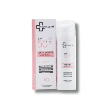 INNOVADERM SKIN WHITE - FOND DE TEINT MINERAL ANTI TACHES IVORY 01