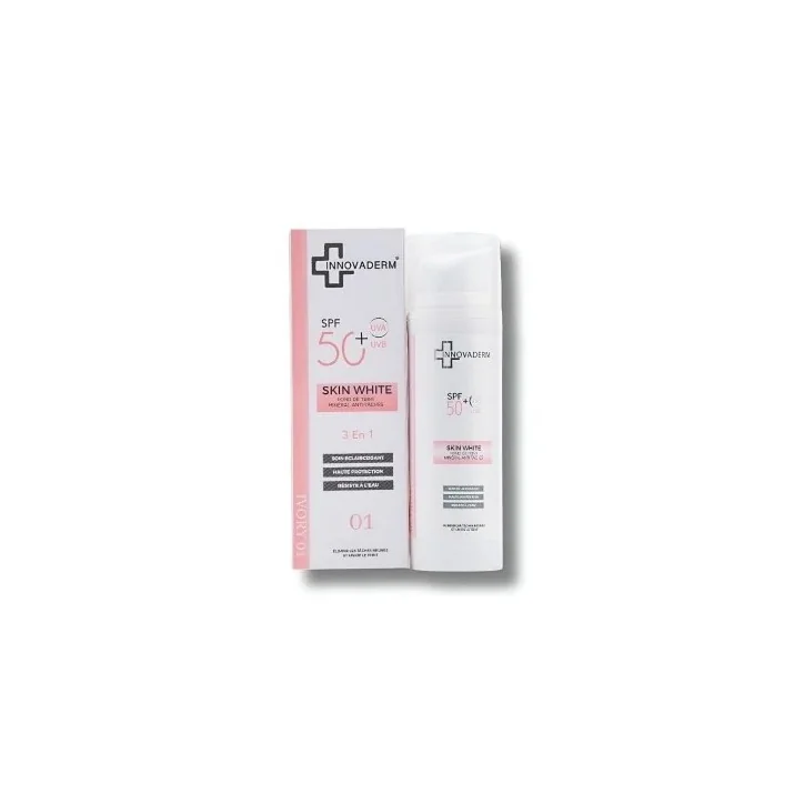 INNOVADERM SKIN WHITE - FOND DE TEINT MINERAL ANTI TACHES IVORY 01