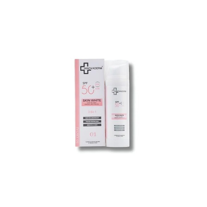 INNOVADERM SKIN WHITE - FOND DE TEINT MINERAL ANTI TACHES IVORY 01