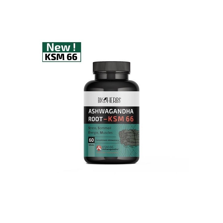 ASHWAGANDHA KSM-66 60 GÉLULES