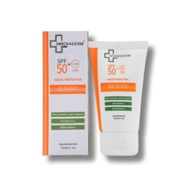 INNOVADERM SUNNY - ECARN INVISIBLE PEAU MIXTE A GRASSE SPF 50+ 50ML INNOVADERM SUNNY - ECARN INVISIBLE PEAU MIXTE A GRASSE SPF 50+ 50ML