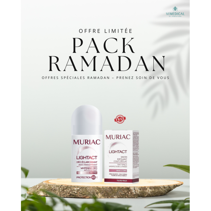 PACK MURIAC : SAVON LIGHTACT + ROLL-ON LIGHTACT