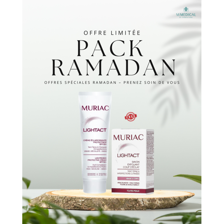 PACK MURIAC : SAVON LIGHTACT & CRÈME SPF 50 LIGHTACT