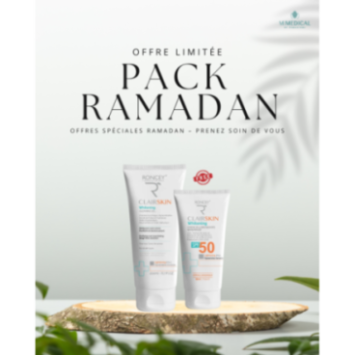 PACK RONCEY CLAIRSKIN : GEL MOUSSANT WHITENING & CRÈME ÉCLAIRCISSANTE SPF50+