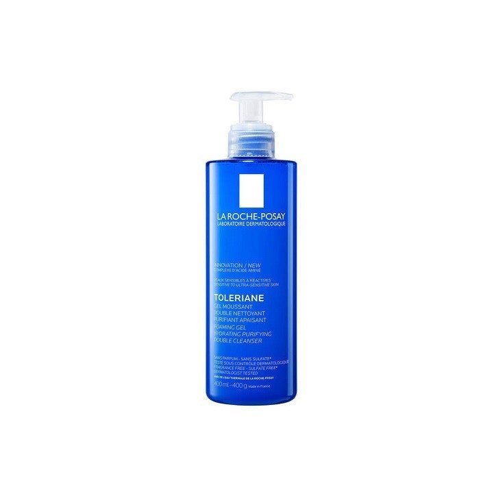 LA ROCHE POSAY TOLERIANE GEL MOUSSANT DOUBLE NETTOYANT PURIFIANT APAISANT 400 ML